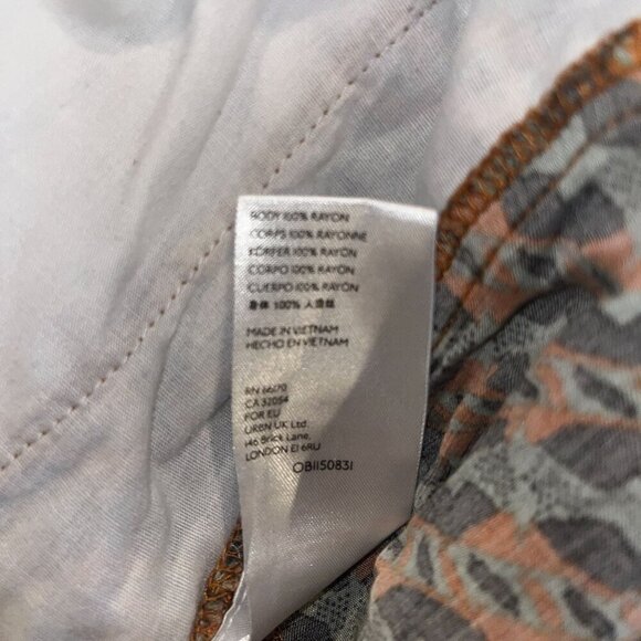 Urban Outfitters Womens Patterned Pants Small Orange & Black - Picture 10 of 11